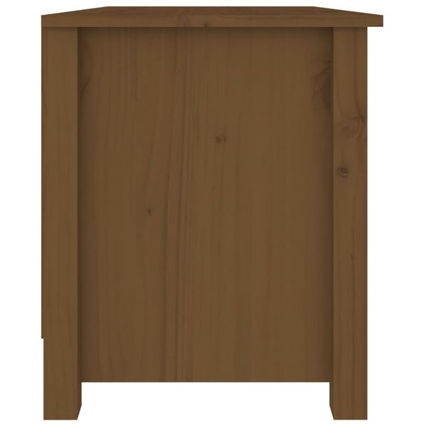 vidaXL Scarpiera Ambrata 70x38x45,5 cm in Legno Massello di Pino