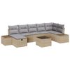 vidaXL Set di divani con cuscino 7 pcs polyrattan