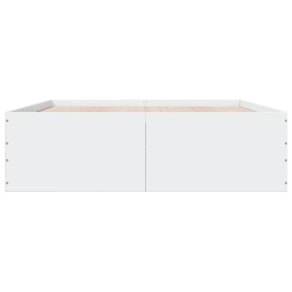 vidaXL Giroletto Bianco 150x200 cm in Legno Multistrato