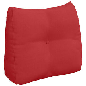 vidaXL Cuscino per Schiena Rosso 60 x 24 x 50 cm Tessuto