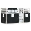 vidaXL Letto a Castello senza Materasso Bianco e Nero 90x190cm in Pino
