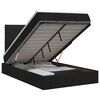 vidaXL Letto ottomano con materasso Nero 120 x 190 cm Tessuto