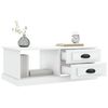 vidaXL Tavolino da Salotto Bianco 90x50x35 cm in Legno Multistrato