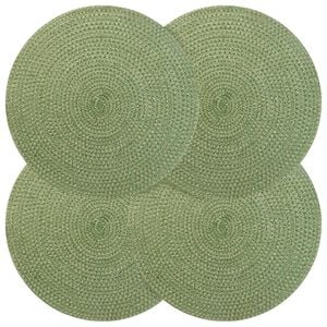 vidaXL Sottobicchieri in juta 4 pz Verde oliva 100% Juta Tossa