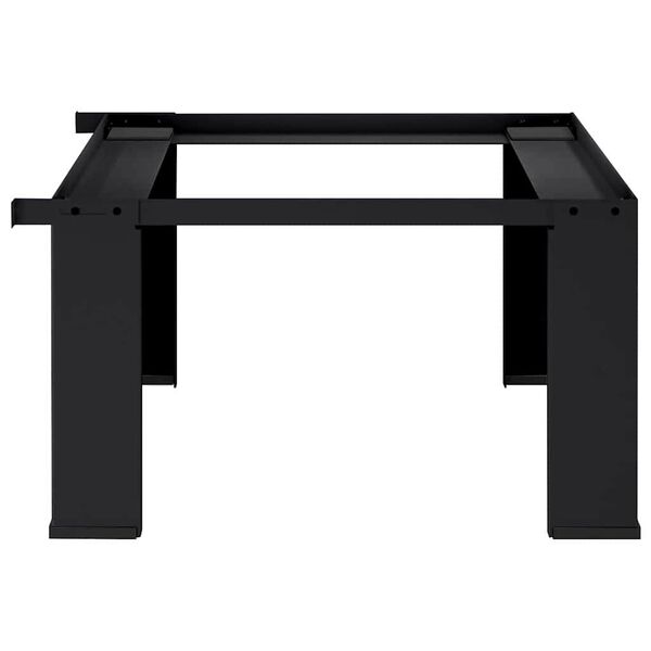 vidaXL Pedestallo per Lavatrice Nero 64 x 55 x 32,5 cm Acciaio