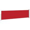 vidaXL Tenda Laterale Retrattile per Patio 140x500 cm Rossa