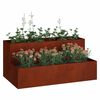 vidaXL Vaso da giardino Ruggine 100 x 60 x 45 cm