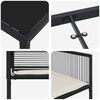vidaXL Set da Pranzo per Giardino 5 pcs Nero