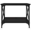 vidaXL Tavolino Nero 55x38x45 cm in Legno Multistrato