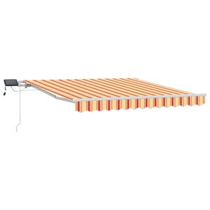 vidaXL Tenda retrattile Giallo e Arancione 300 x 250 cm