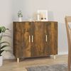 vidaXL Credenza Rovere Fumo 90x34x80 cm in Legno Multistrato