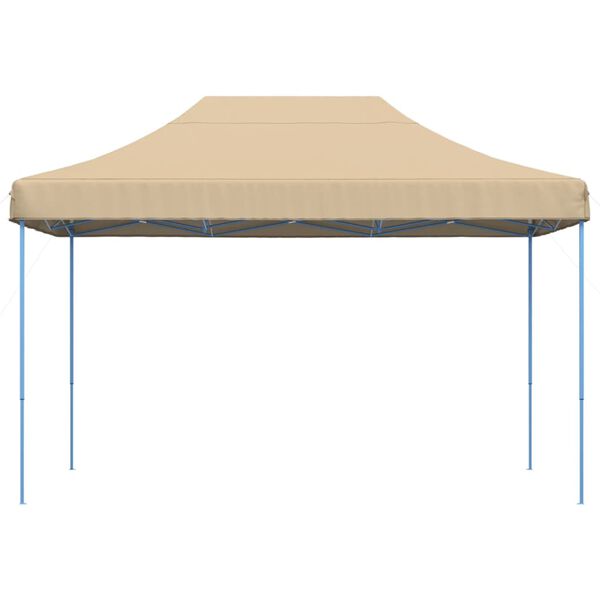 vidaXL Tenda da Festa Pieghevole Pop-Up Beige 410x279x315 cm
