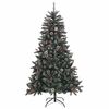 vidaXL Albero di Natale artificiale con 150 LED Verde 150 cm