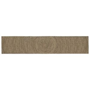 vidaXL Tappeti per area Naturale e Nero 80 x 400 cm Juta