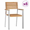 vidaXL Sedia da Giardino 8 pcs