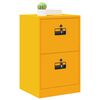 vidaXL Armadio per File con cassetto Giallo senape 44 x 50 x 106.5 cm