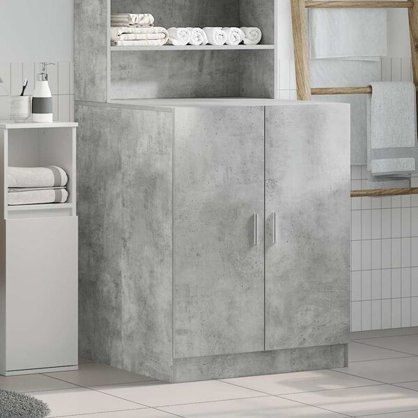 vidaXL Mobile per Lavatrice Grigio Cemento 71x71,5x91,5 cm