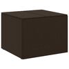 vidaXL Contenitore da Giardino Marrone 291L in Polyrattan