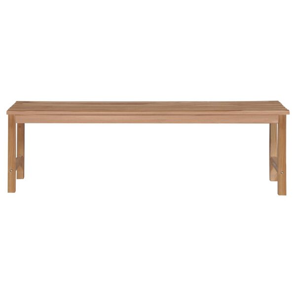 vidaXL Panca da Giardino con Cuscino Antracite 150 cm Legno di Teak