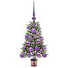 vidaXL Albero di Natale con 150 LED con supporto Verde 65 cm PE