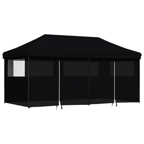 vidaXL Tenda Party Nero 292 x 580 x 315 cm Tessuto Oxford