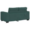vidaXL Divano a 2 Posti Verde Scuro 160x77x82 cm in Tessuto