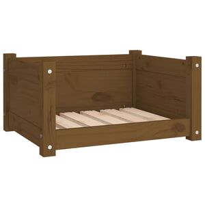vidaXL Cuccia per Cani Ambra 55,5x45,5x28 cm Legno Massello di Pino