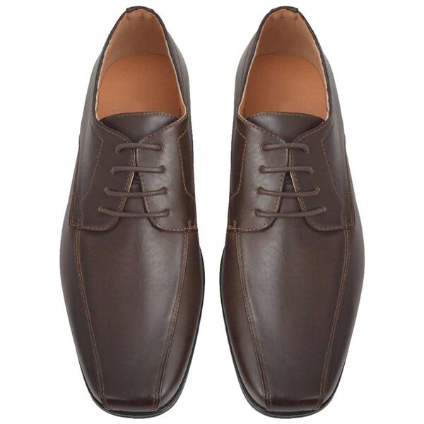 vidaXL Scarpe da Lavoro da Uomo Allacciate Marrone Taglia 40 Pelle PU