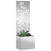 vidaXL Schermo per privacy in giardino Argento 50 x 32 x 150 cm