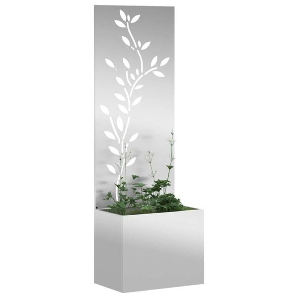 vidaXL Schermo per privacy in giardino Argento 50 x 32 x 150 cm