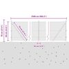 vidaXL Palo della recinzione Grigio 25 x 0,6 m (rete da 13 mm)