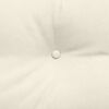 vidaXL Cuscino per Schiena Crema 160 x 24 x 50 cm Velluto