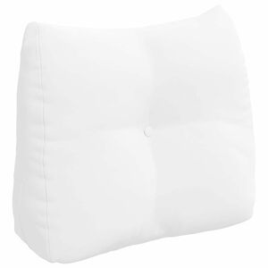 vidaXL Cuscino per Schiena Bianco 60 x 24 x 50 cm Tessuto