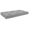 vidaXL Cuscino per Pallet e Pavimento Grigio 73x40x7 cm in Cotone