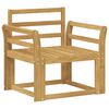 vidaXL Set di divani da esterno Legno di Acacia Massello Bianco