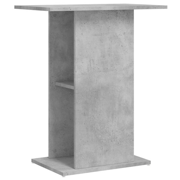 vidaXL Supporto per acquario in cemento grigio 60,5x36x72,5 cm in legno ingegnerizzato