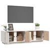 vidaXL Mobile Porta TV Bianco 140x40x40 cm in Legno Massello di Pino