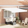vidaXL Tenda Retrattile Bianco 300 x 250 cm Poliestere e Metallo