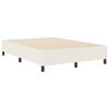 vidaXL Struttura letto piattaforma Crema 140 x 190 cm Tessuto