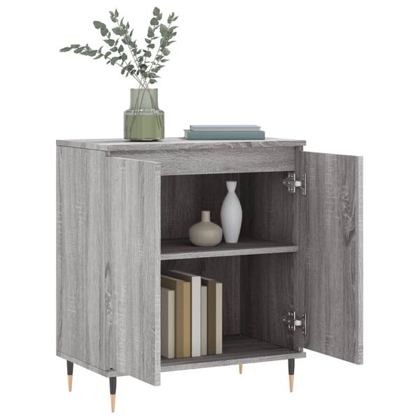 vidaXL Credenza Grigio Sonoma 60x35x70 cm in Legno Multistrato
