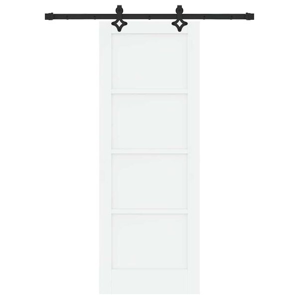 vidaXL Porta scorrevole ORKDAL Bianco 73,5 x 198,5 cm Pino massello