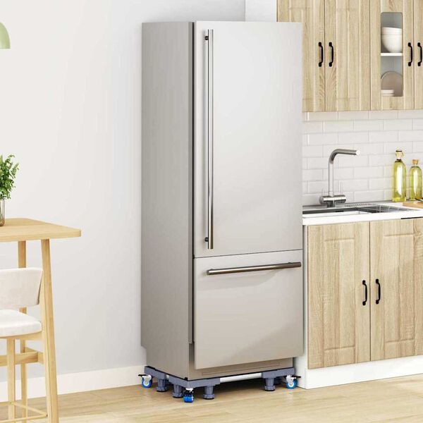 vidaXL Base per lavatrice Grigio 66 x 66 x 12 cm Acciaio inossidabile