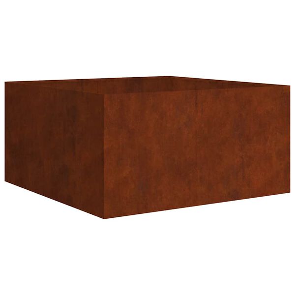 vidaXL Fioriera 80x80x40 cm in Acciaio Corten
