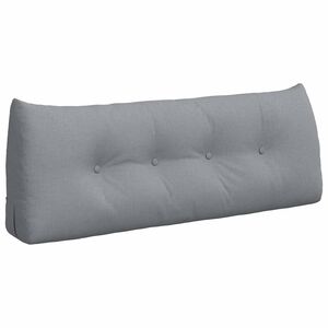 vidaXL Cuscino per Schiena Grigio chiaro 120 x 24 x 50 cm Tessuto