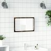 vidaXL Specchio da Bagno LED Rovere Sonoma 60x8,5x38 cm in Truciolato