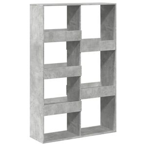 vidaXL Libreria Grigio Cemento 100x33x155,5 cm in Legno Multistrato