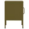 vidaXL Comodino Verde Oliva 35x35x51 cm in Acciaio