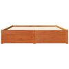 vidaXL Struttura del letto con cassetto Marrone cerato 150 x 200 cm