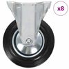 vidaXL Rotelle Fisse 8 pz 160 mm