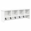 vidaXL Appendiabiti a muro A parete Bianco 75 x 16 x 26 cm